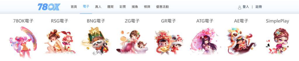 78OK娛樂城評價｜老虎機遊戲選擇