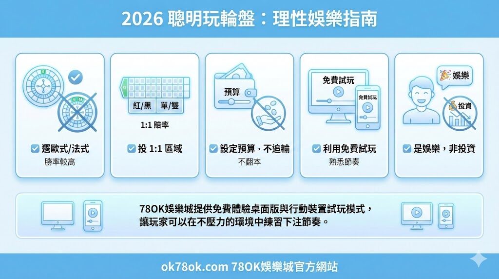 【2026 最新真相】輪盤能靠技巧贏錢嗎?78OK完整解析|輪盤策略、機率、贏錢方法指南 4 image 5 7