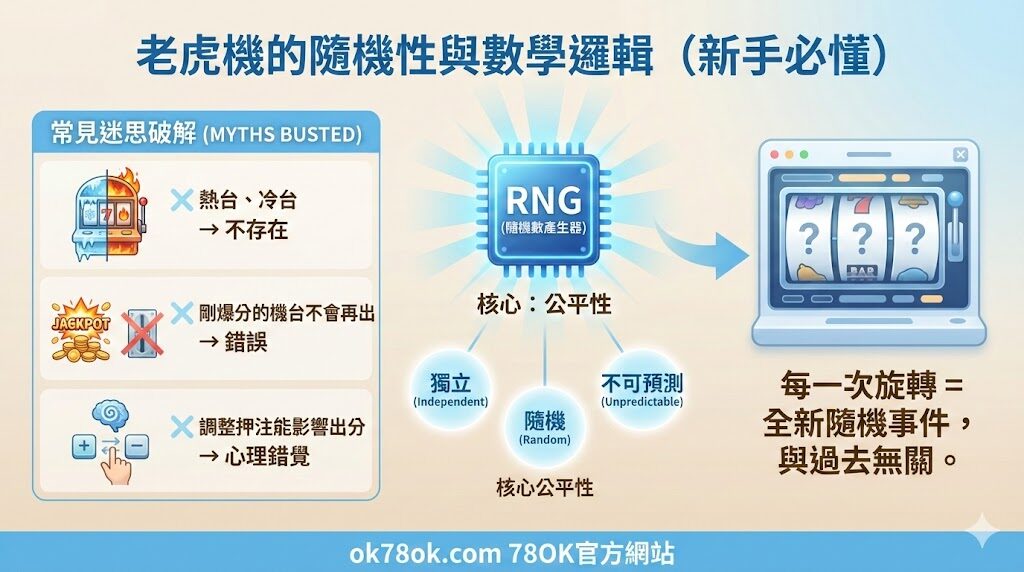 老虎機隨機數生成器RNG運作原理示意圖