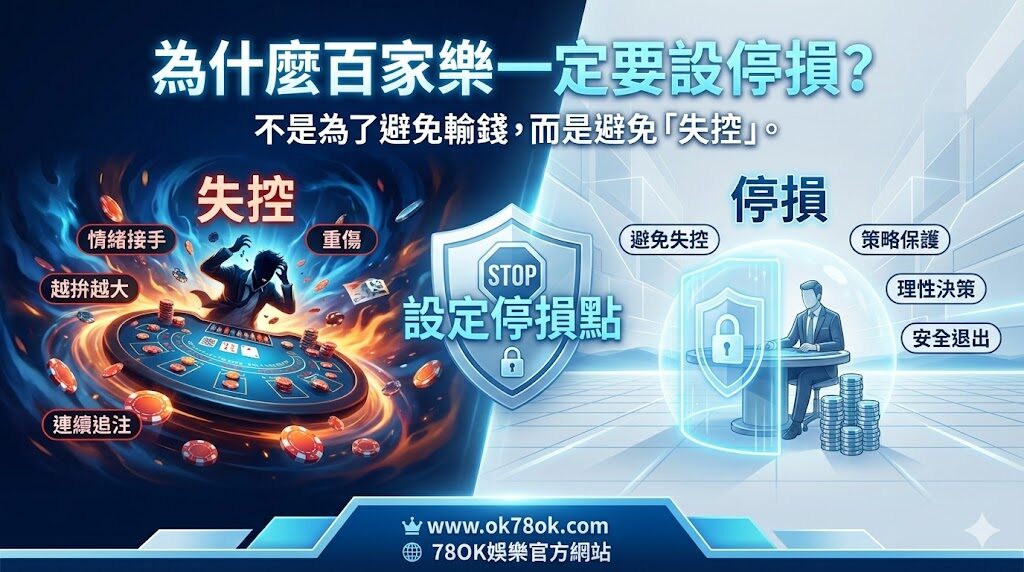 百家樂停損點｜場次止損邏輯說明