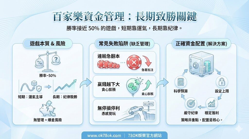 百家樂資金管理｜固定比例法示意圖