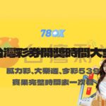 台灣彩券開獎時間大全｜威力彩、大樂透、今彩539、Bingo Bingo 完整時間表一次看